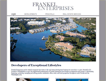 Tablet Screenshot of frankelenterprises.com